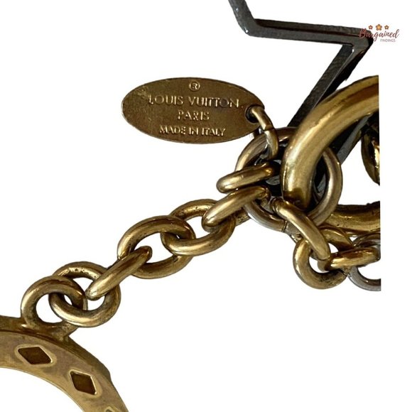 Authentic LOUIS VUITTON Goldtone Neo Tapage Key Holder And Bag Charm - EA0176 - Picture 14 of 14